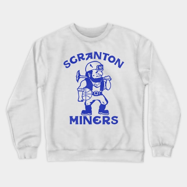 Defunct Scranton Miners Basketball Team Crewneck Sweatshirt by Defunctland